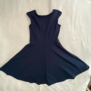 Un Deux Trois Navy Blue Casual Dress for Kids